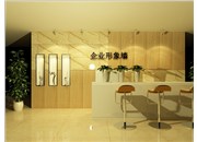 前臺接待臺和形象墻如何裝飾，德軒點亮您的企業(yè)文化